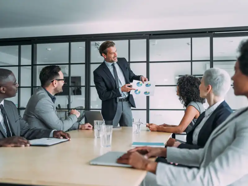 Business persons on meeting in the office.