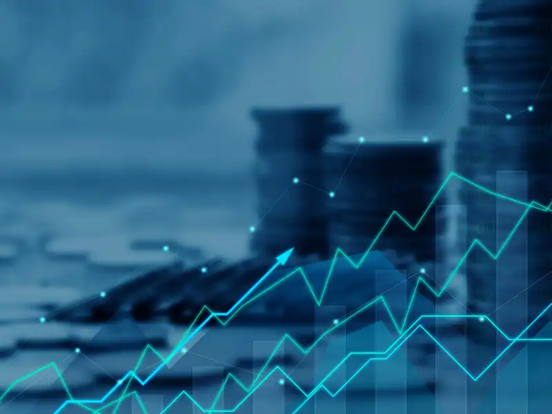 Money management and Financial chart.