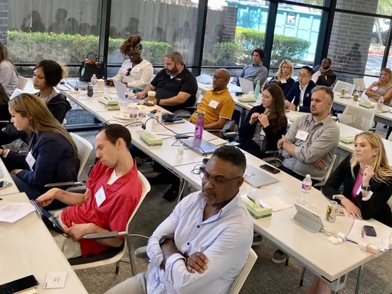 NFP employees gathered for a DEIB event.